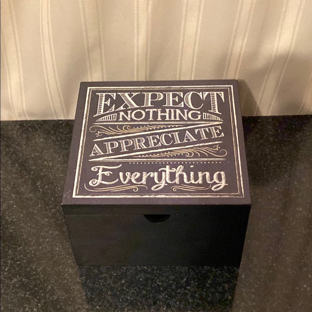 Black Wooden Decorative Box